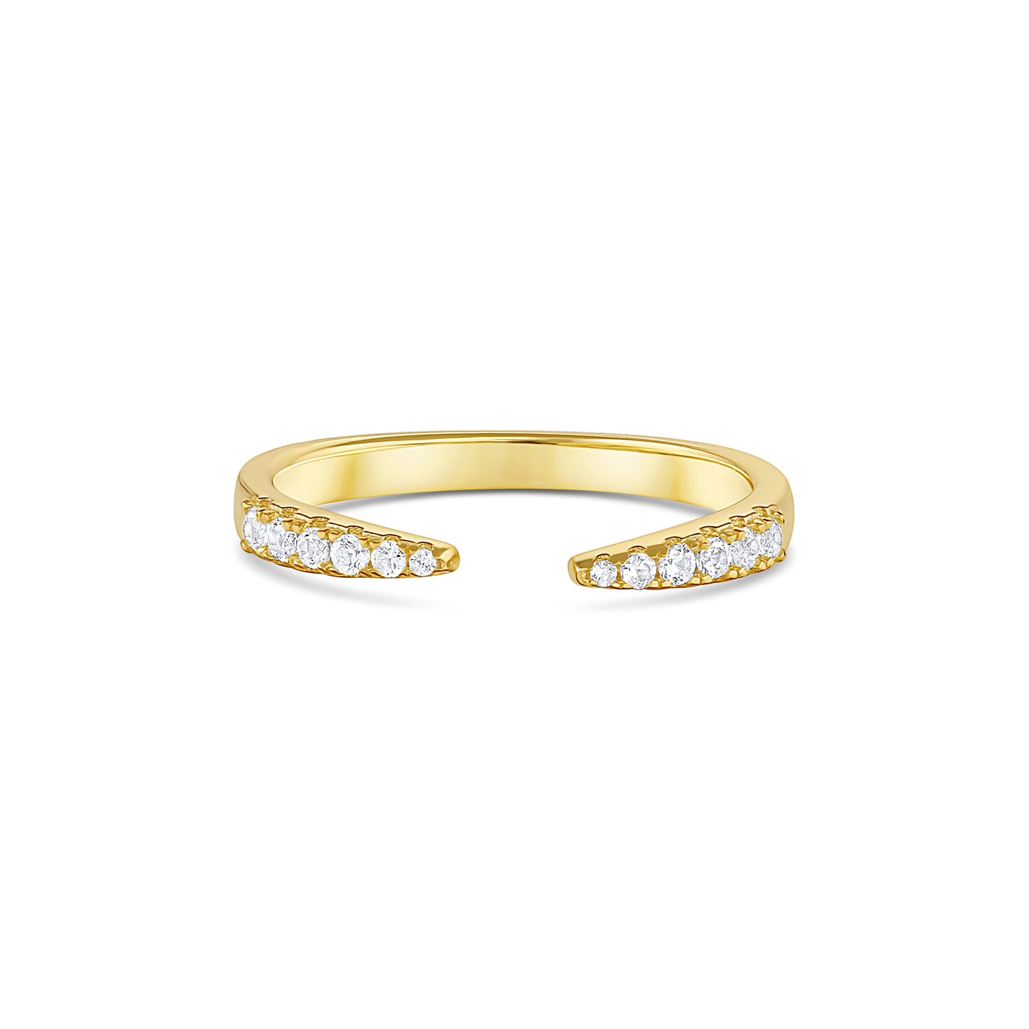 Esi Open Moissanite Band Gold