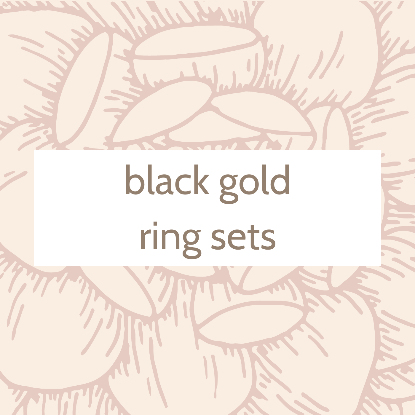 Black Gold Ring Sets