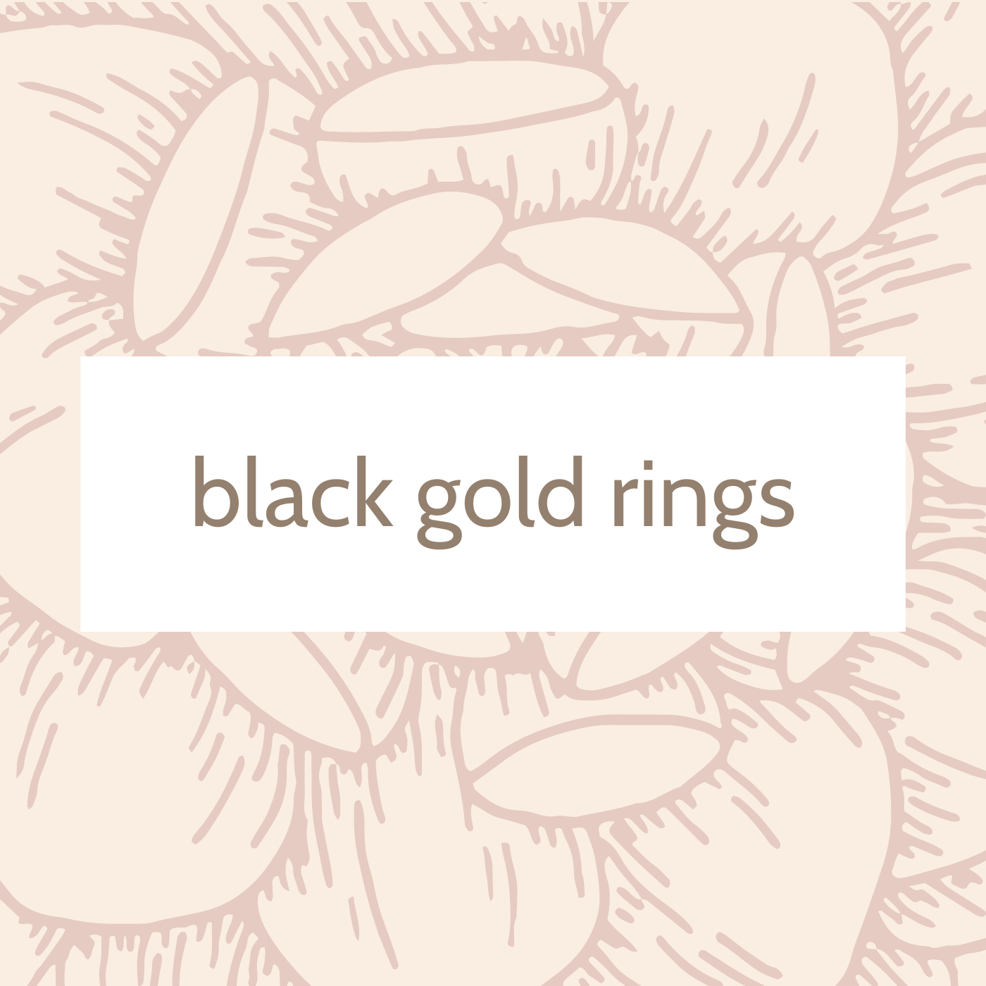 Black Gold Rings