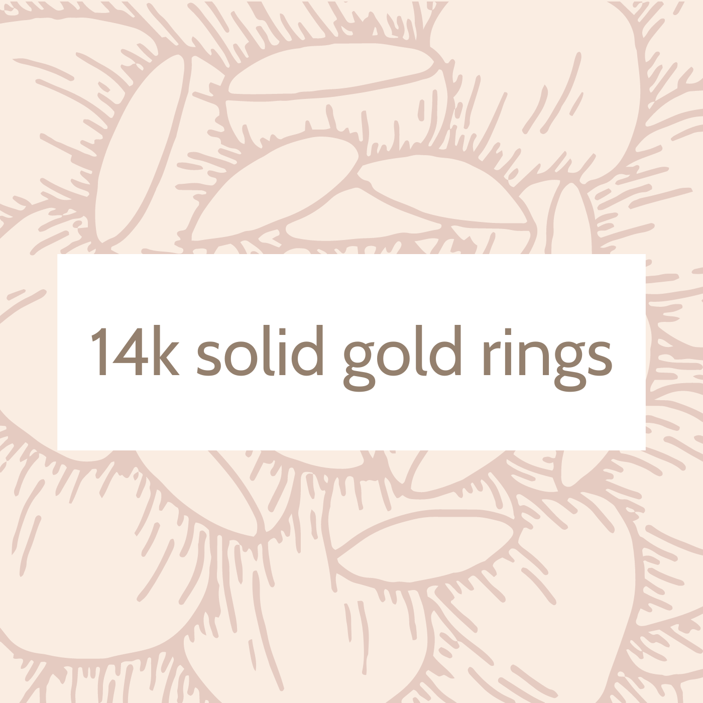 14K Solid Gold Rings