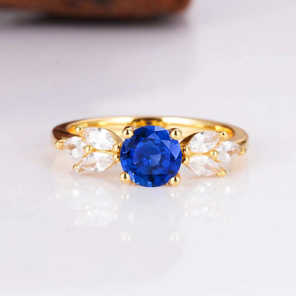 Ada Sapphire Ring Gold