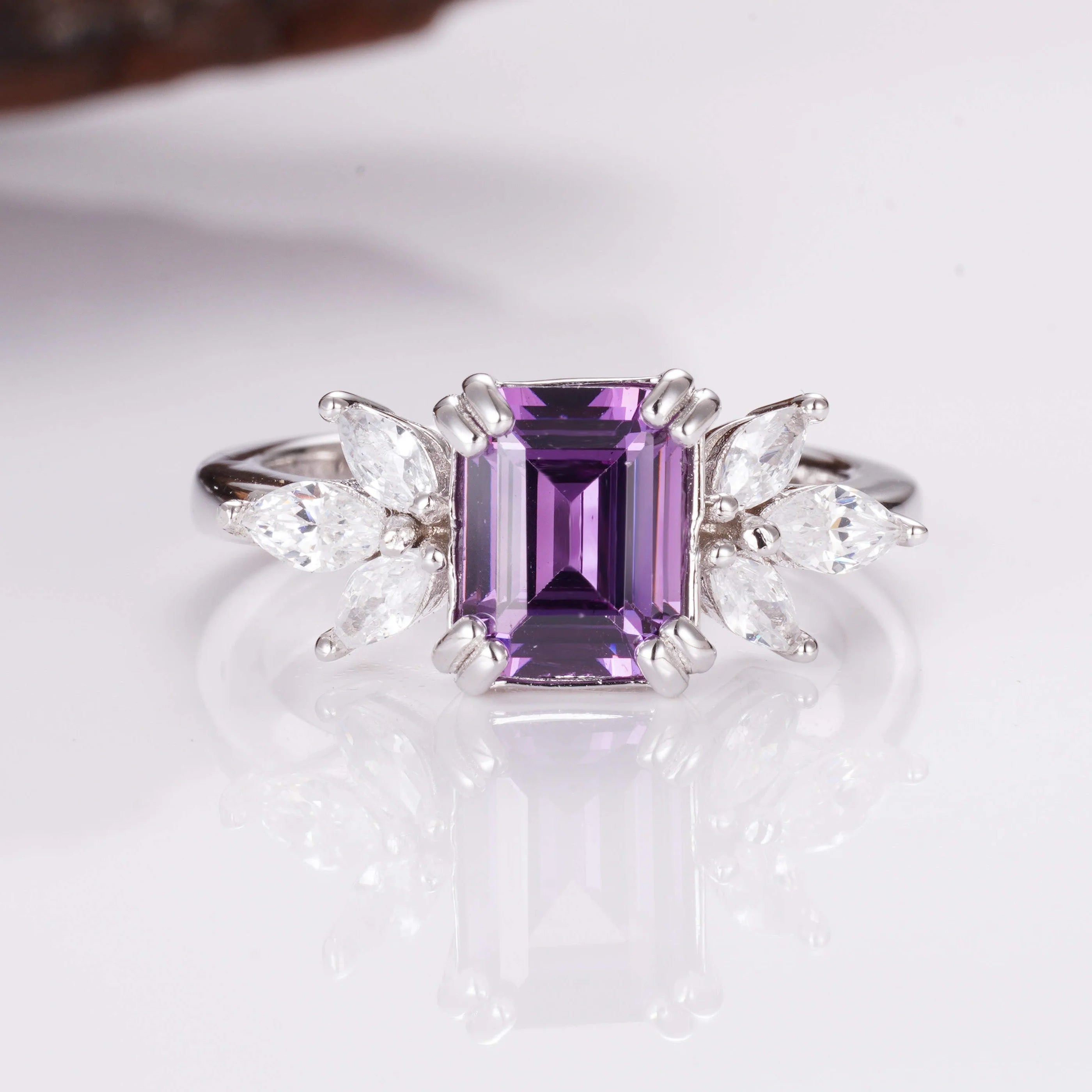 Ivy Amethyst Ring Sterling Silver