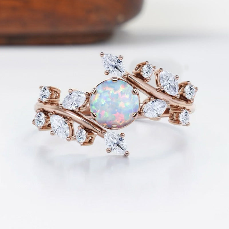 Via Opal Ring Sterling Silver