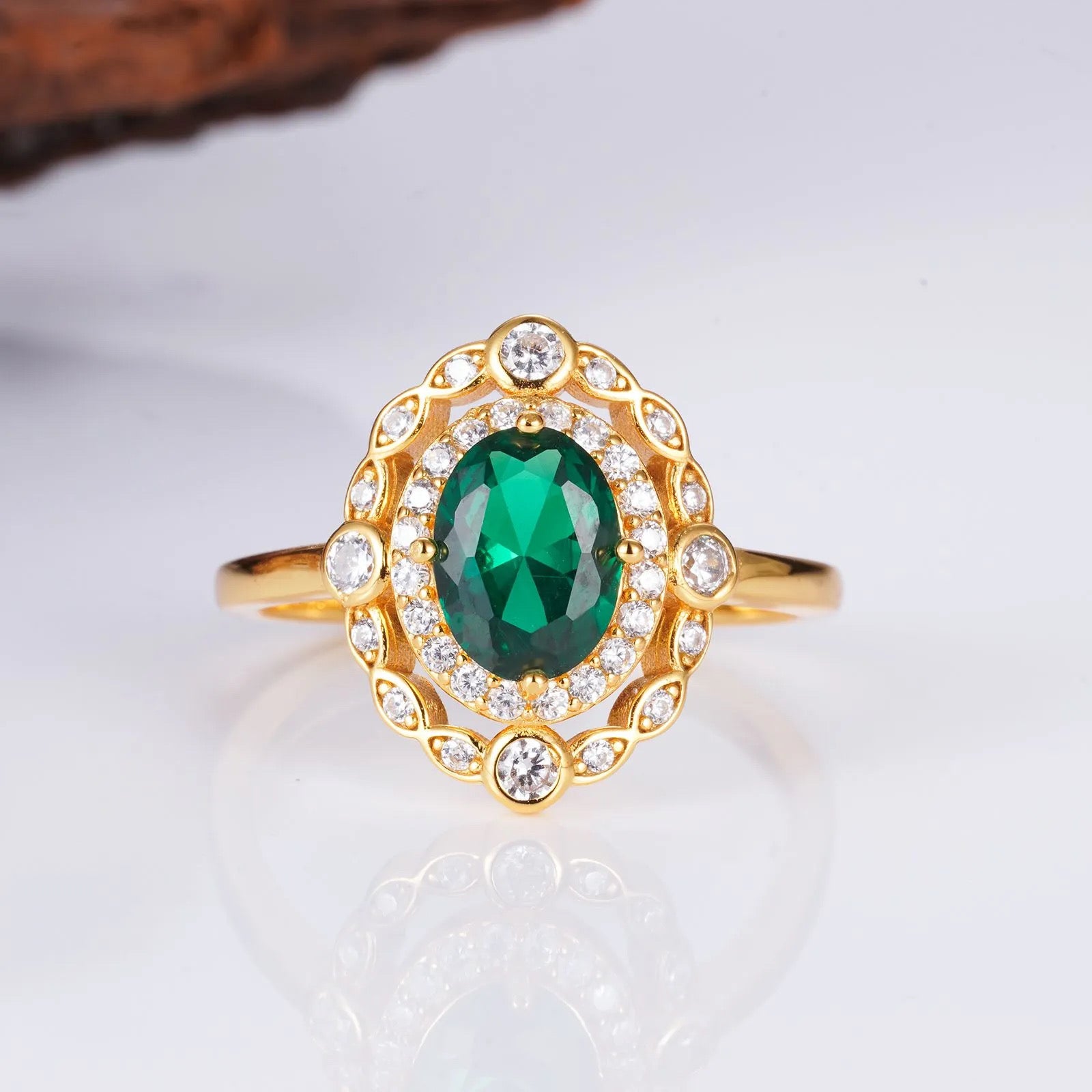 Ana Emerald Ring