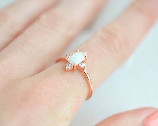Sia Opal Ring Sterling Silver