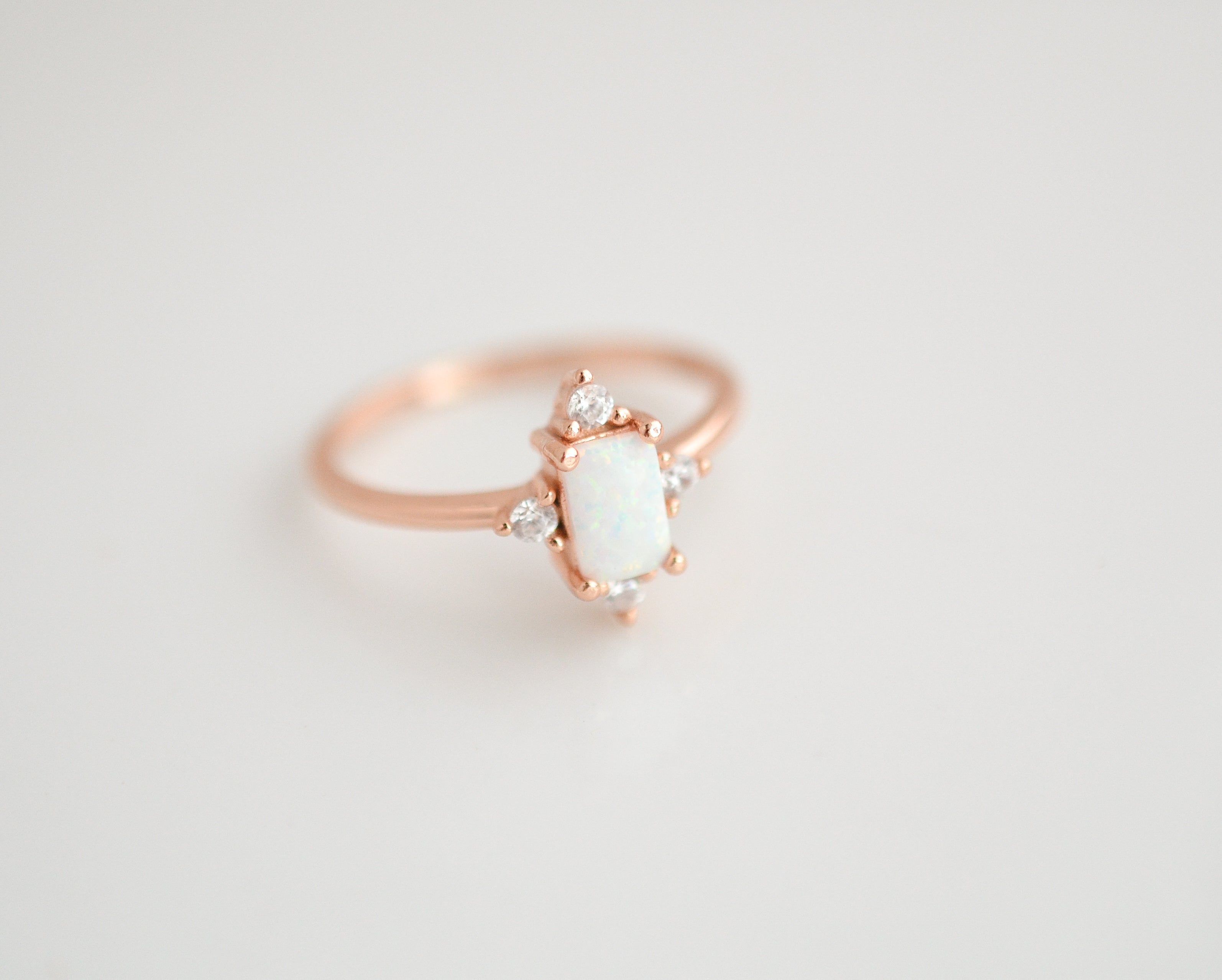 Sia Opal Ring Rose Gold