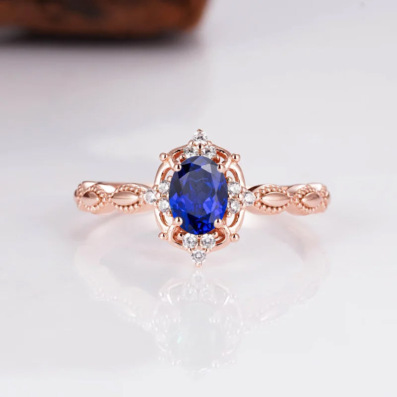 Fia Sapphire Ring Gold