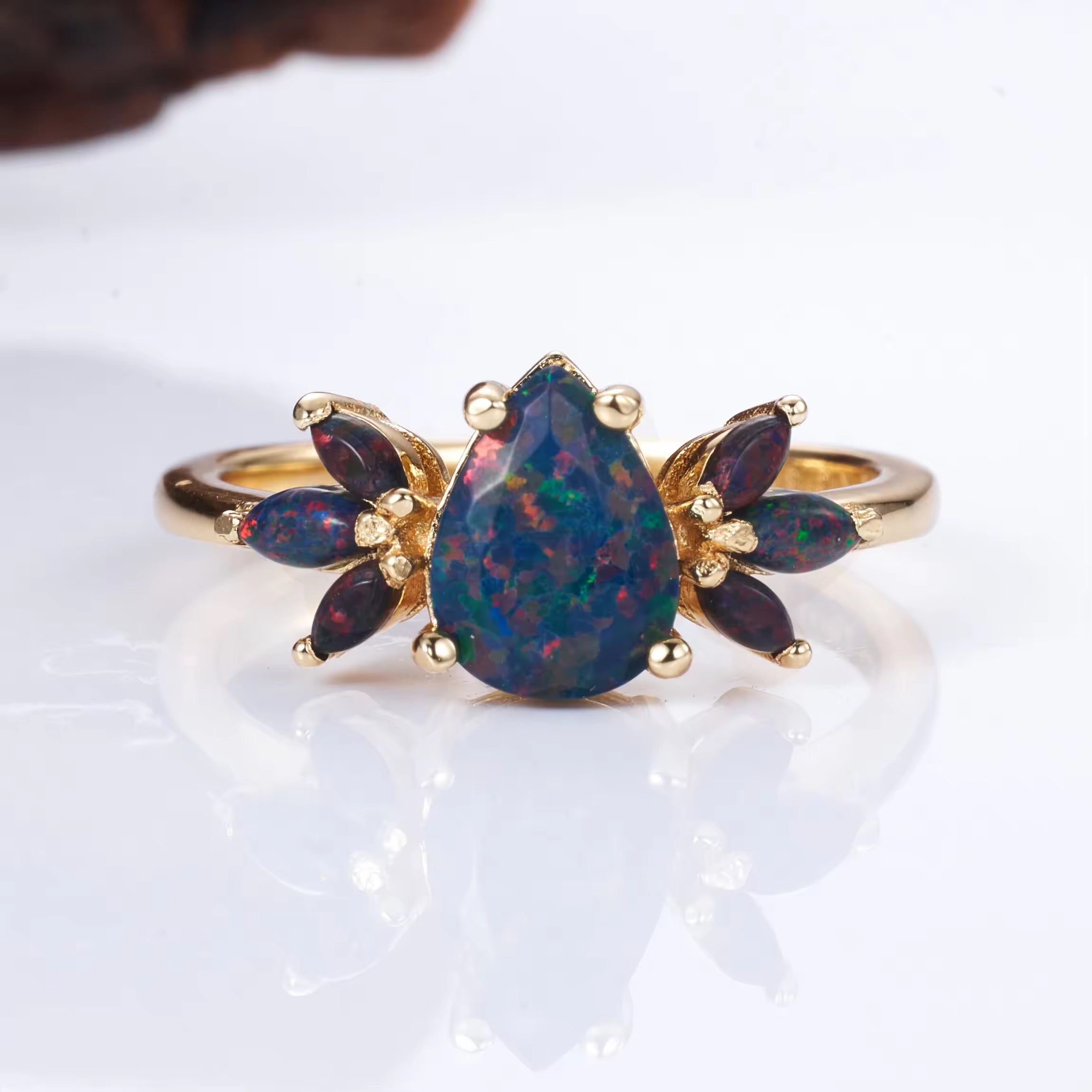 Ivy Black Opal Ring