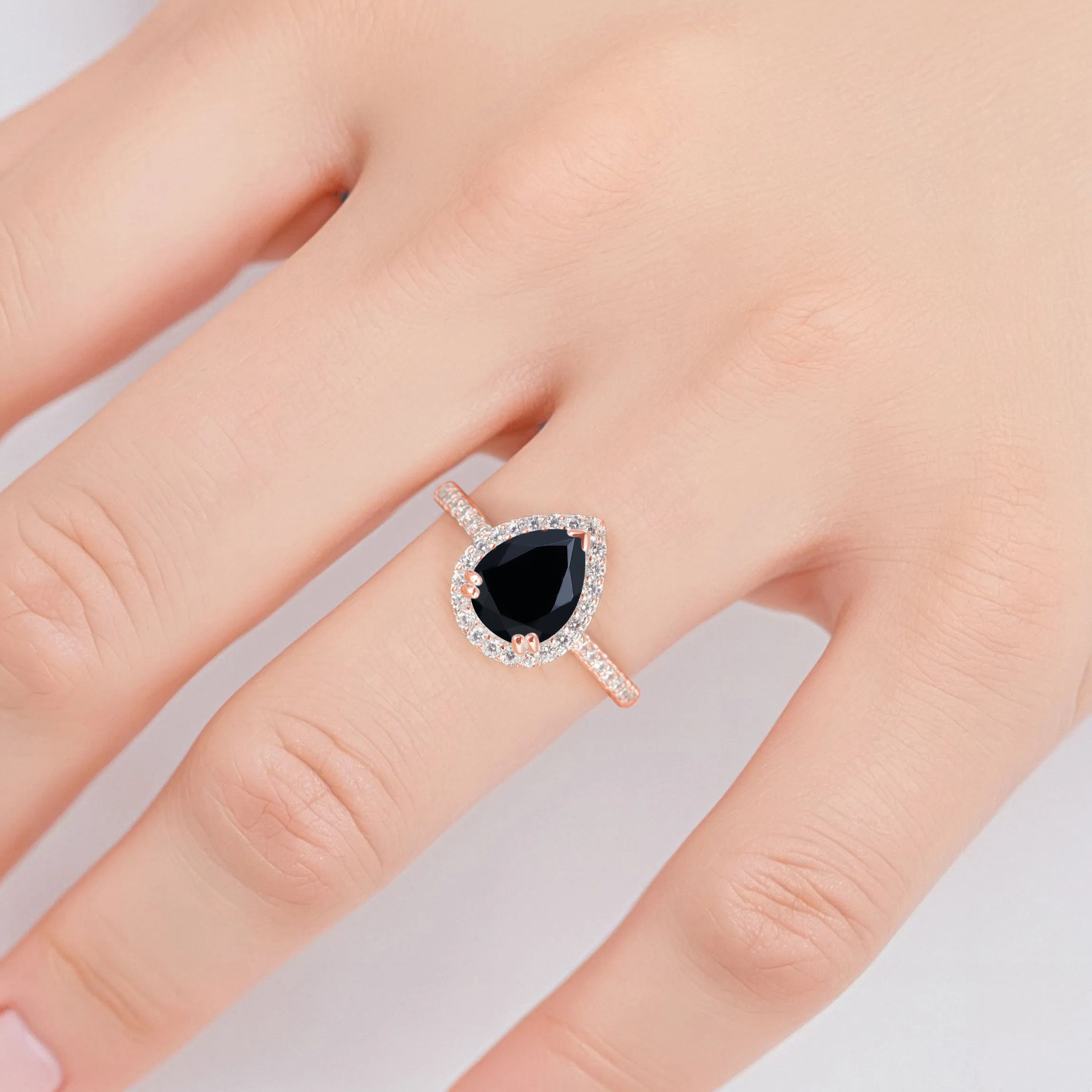 Nia Black Onyx Ring