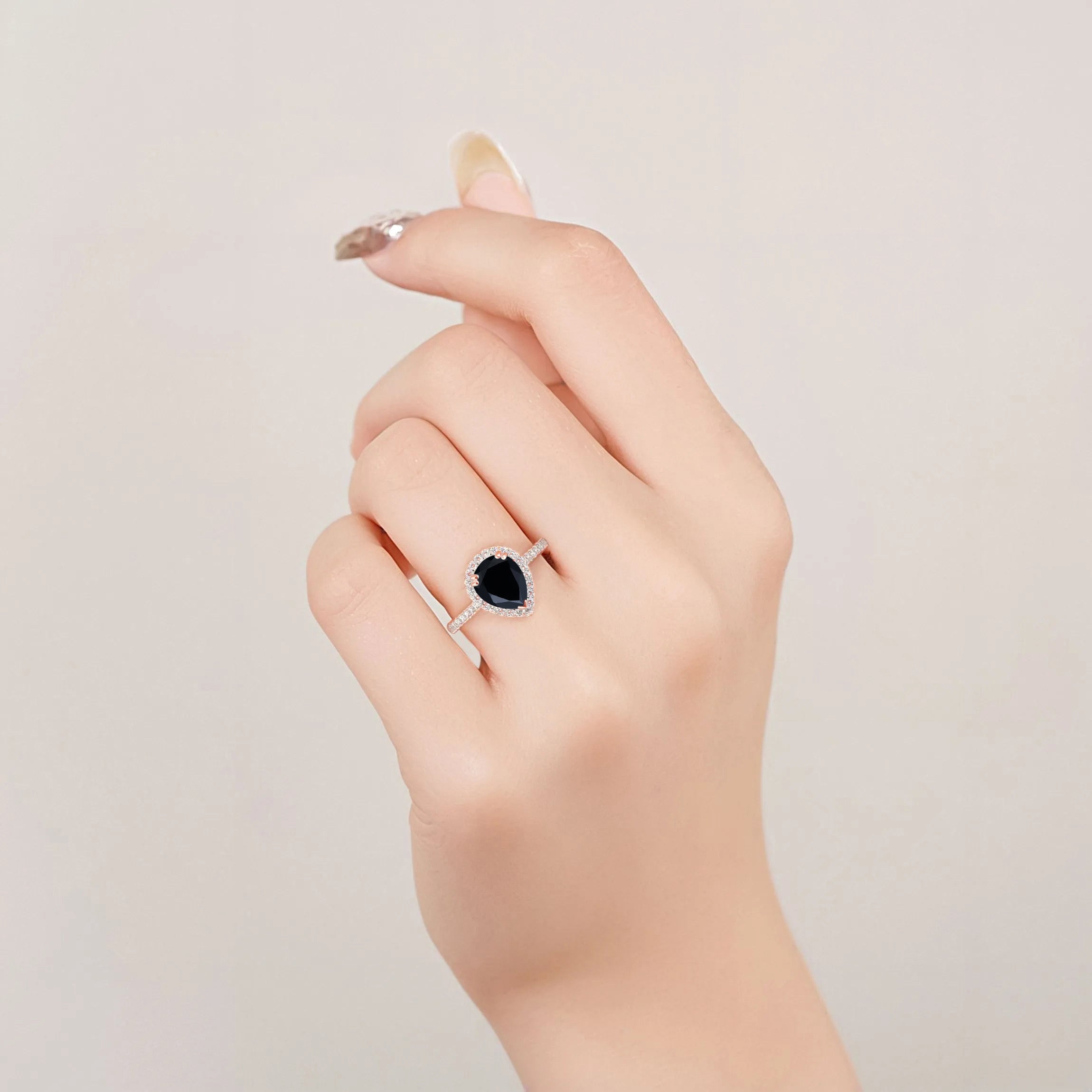 Nia Black Onyx Ring