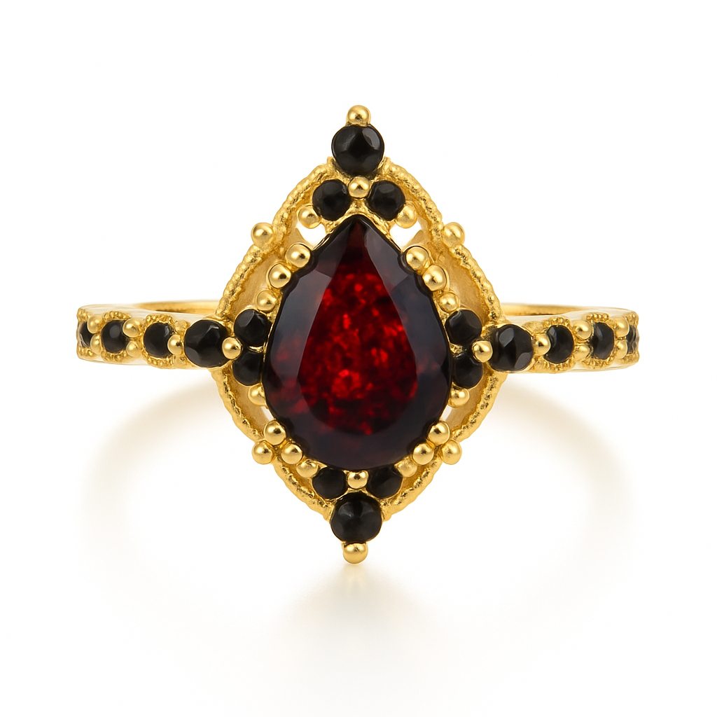 Gloria Black Opal Ring