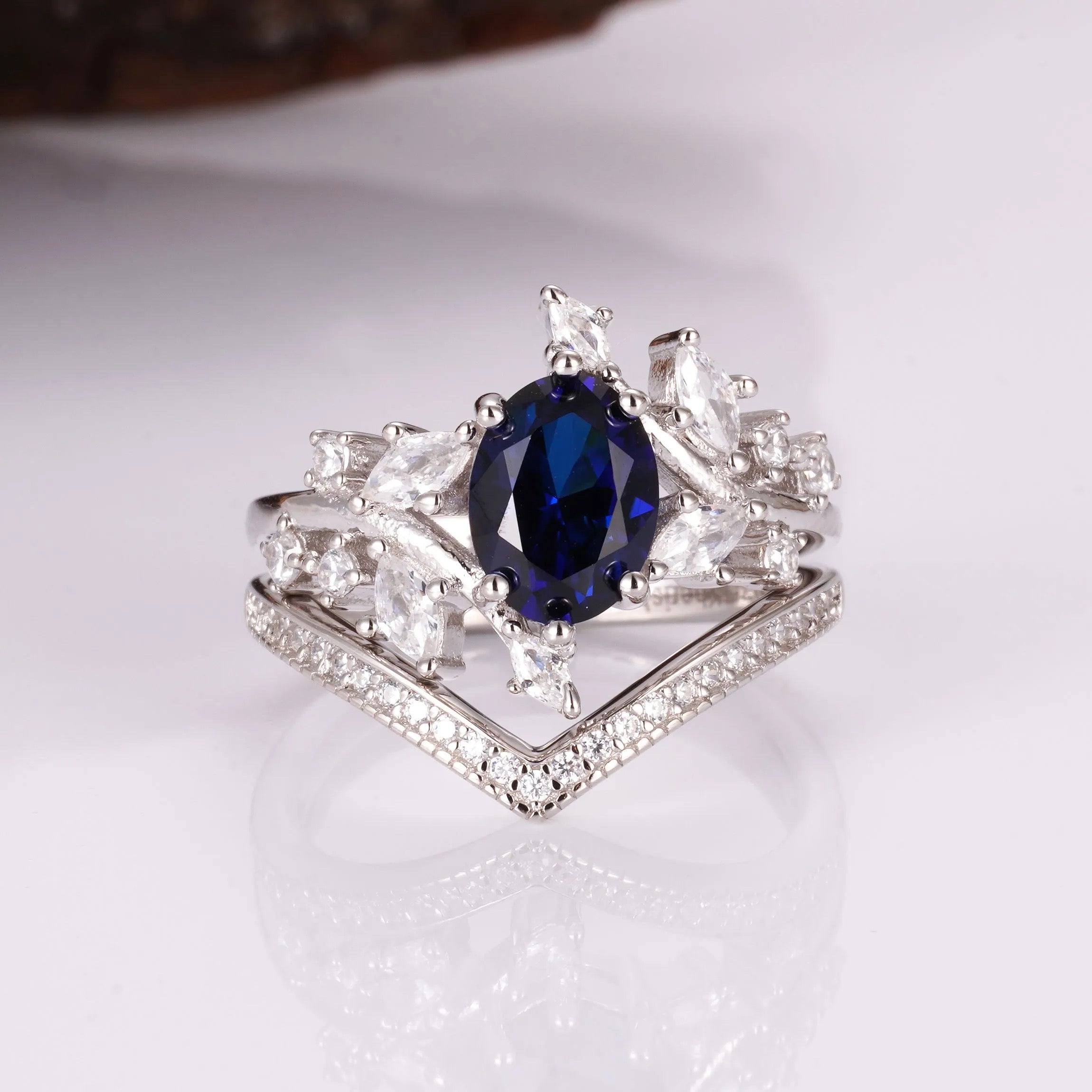 Bella Sapphire Ring Set