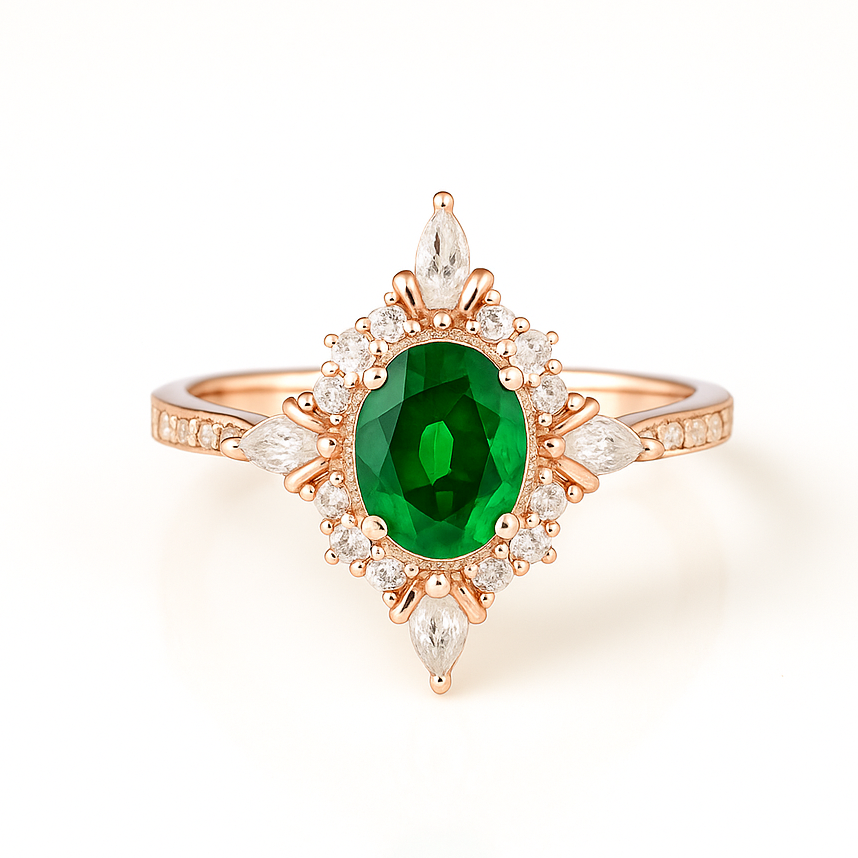 Mia Alexandrite Ring Rose Gold