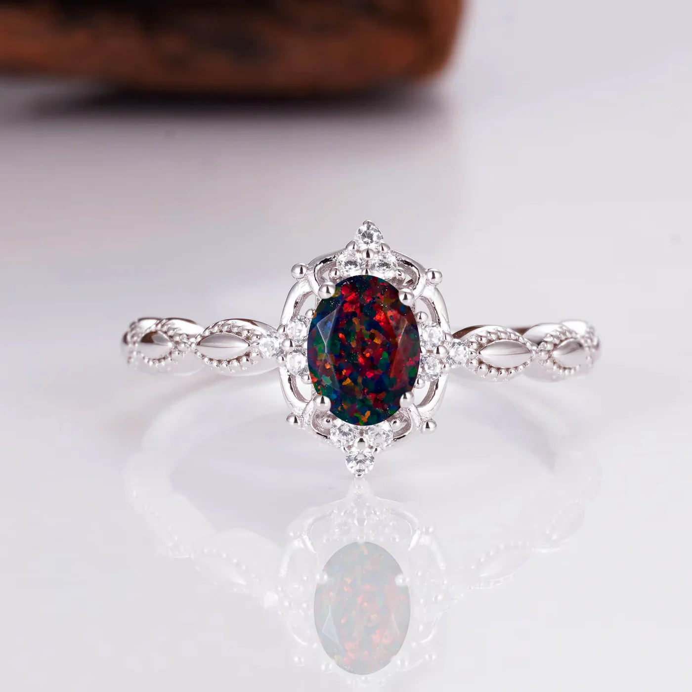 Fia Sapphire Ring Sterling Silver