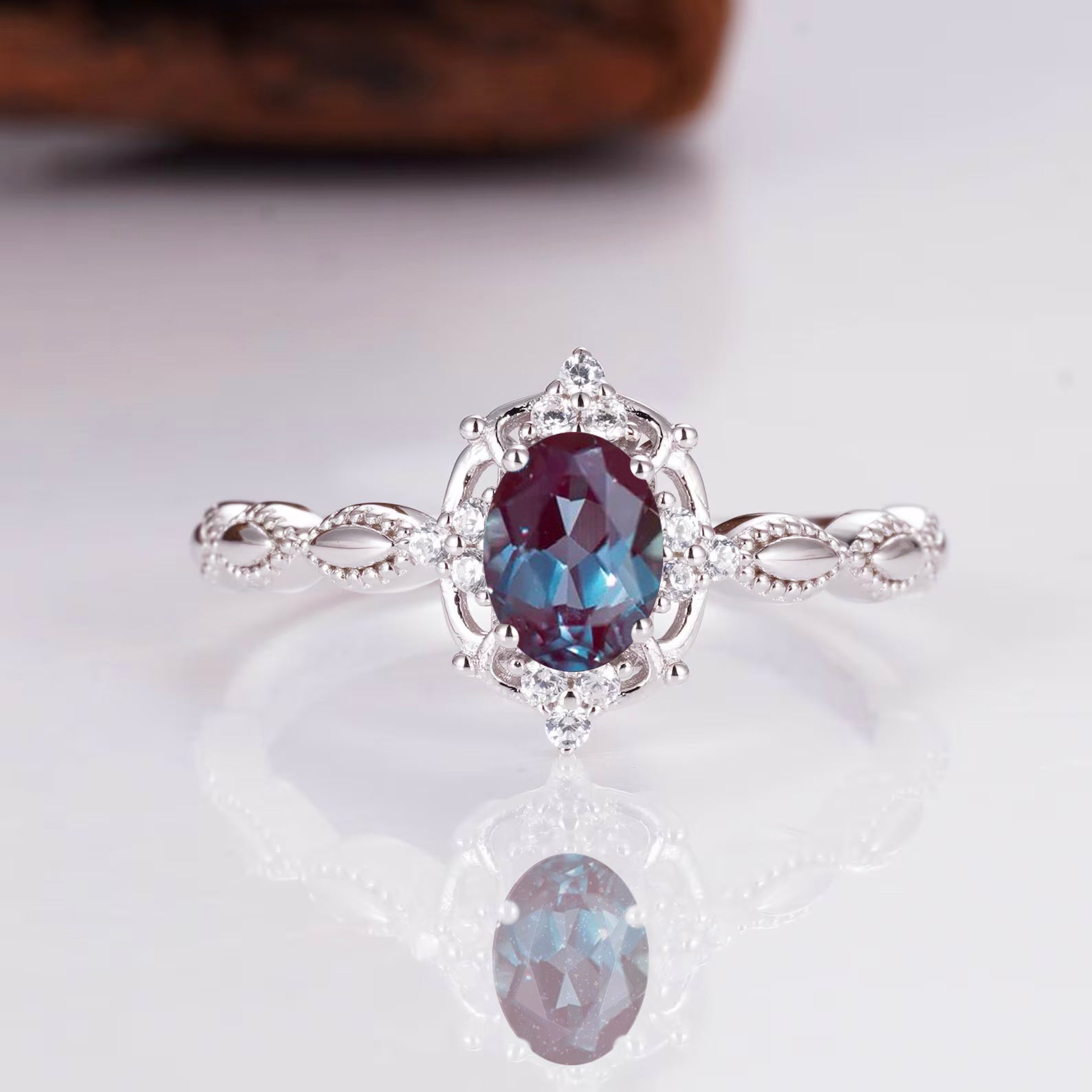 Fia Alexandrite Ring Sterling Silver