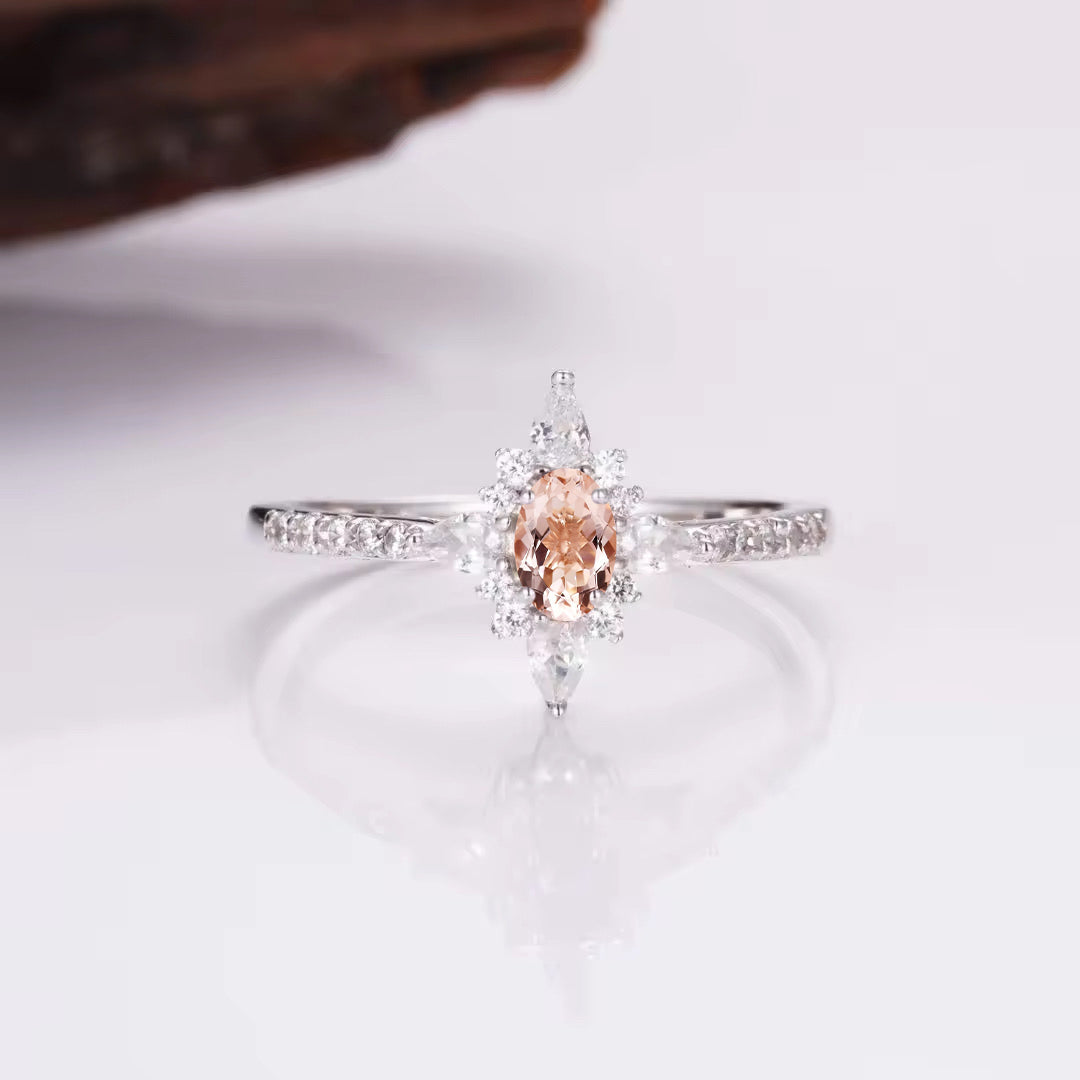 Zoe Morganite Ring