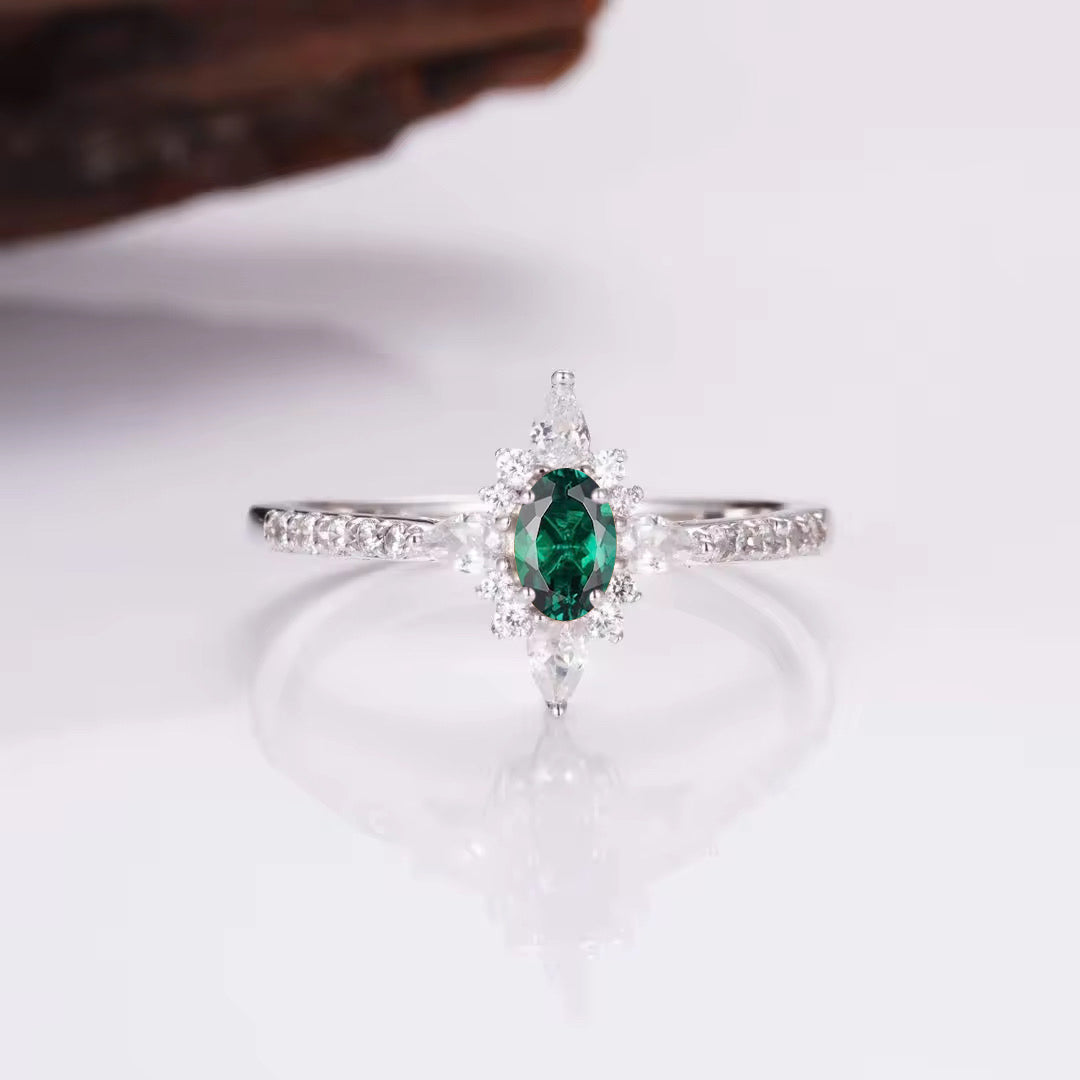 Zoe Emerald Ring