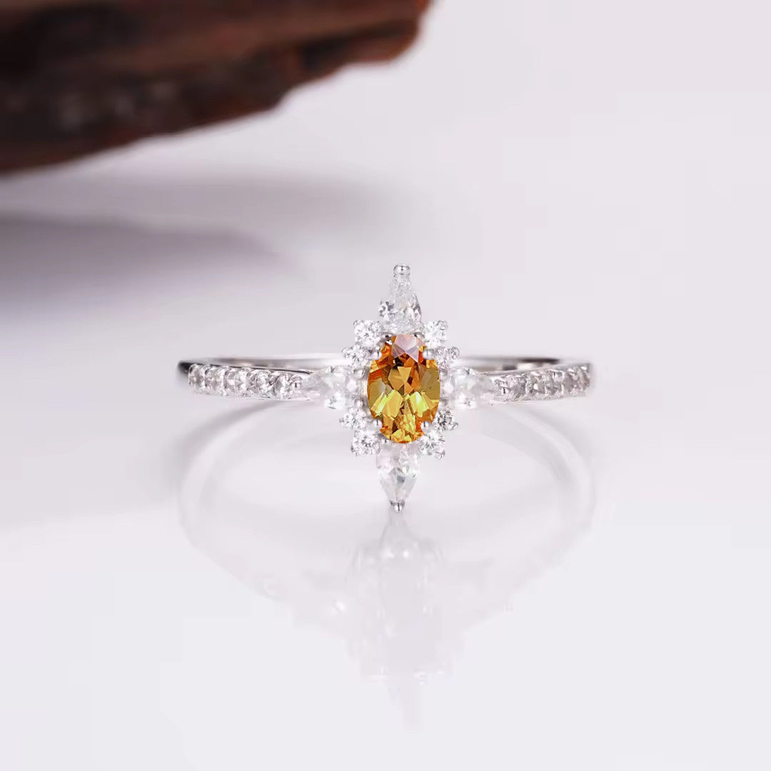 Zoe Citrine Ring