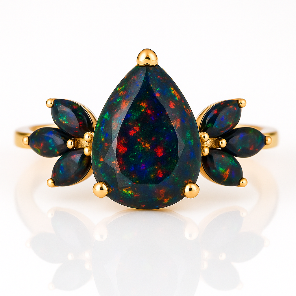 Ivy Black Opal Ring