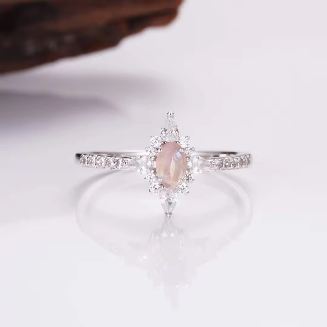 Zoe Rose Quartz Ring