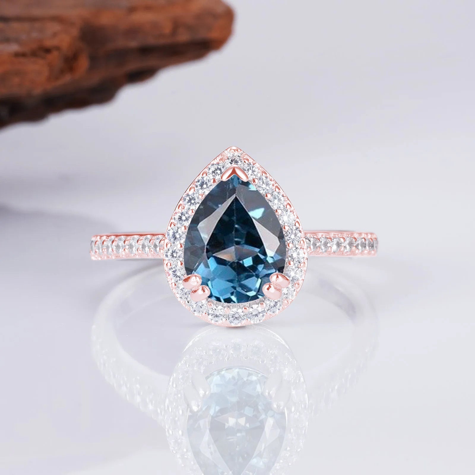 Nia London Blue Topaz Ring