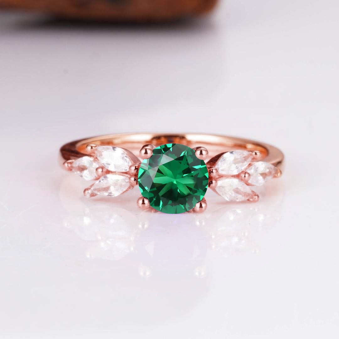 Ada Emerald Ring Gold