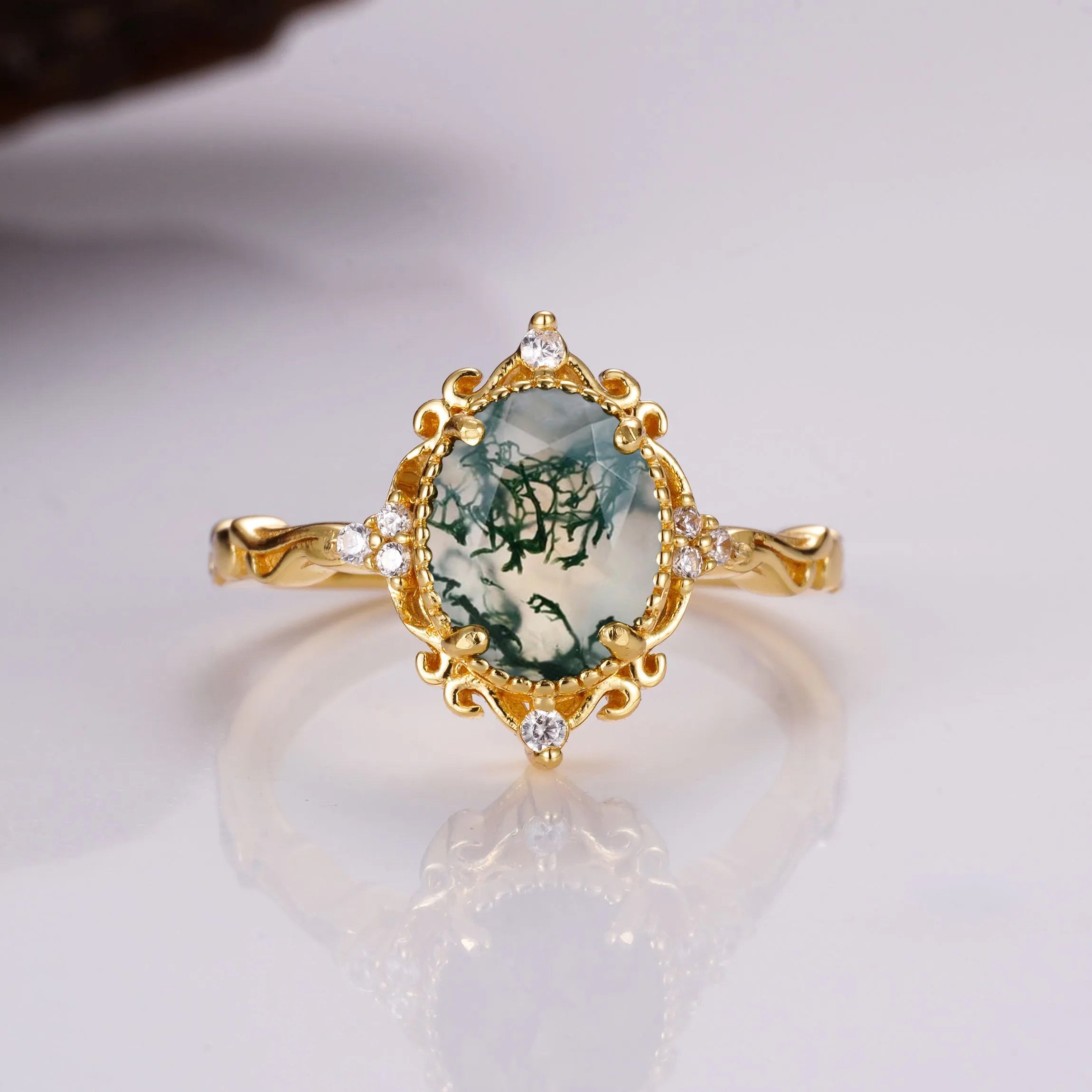 Keri Moss Agate Ring