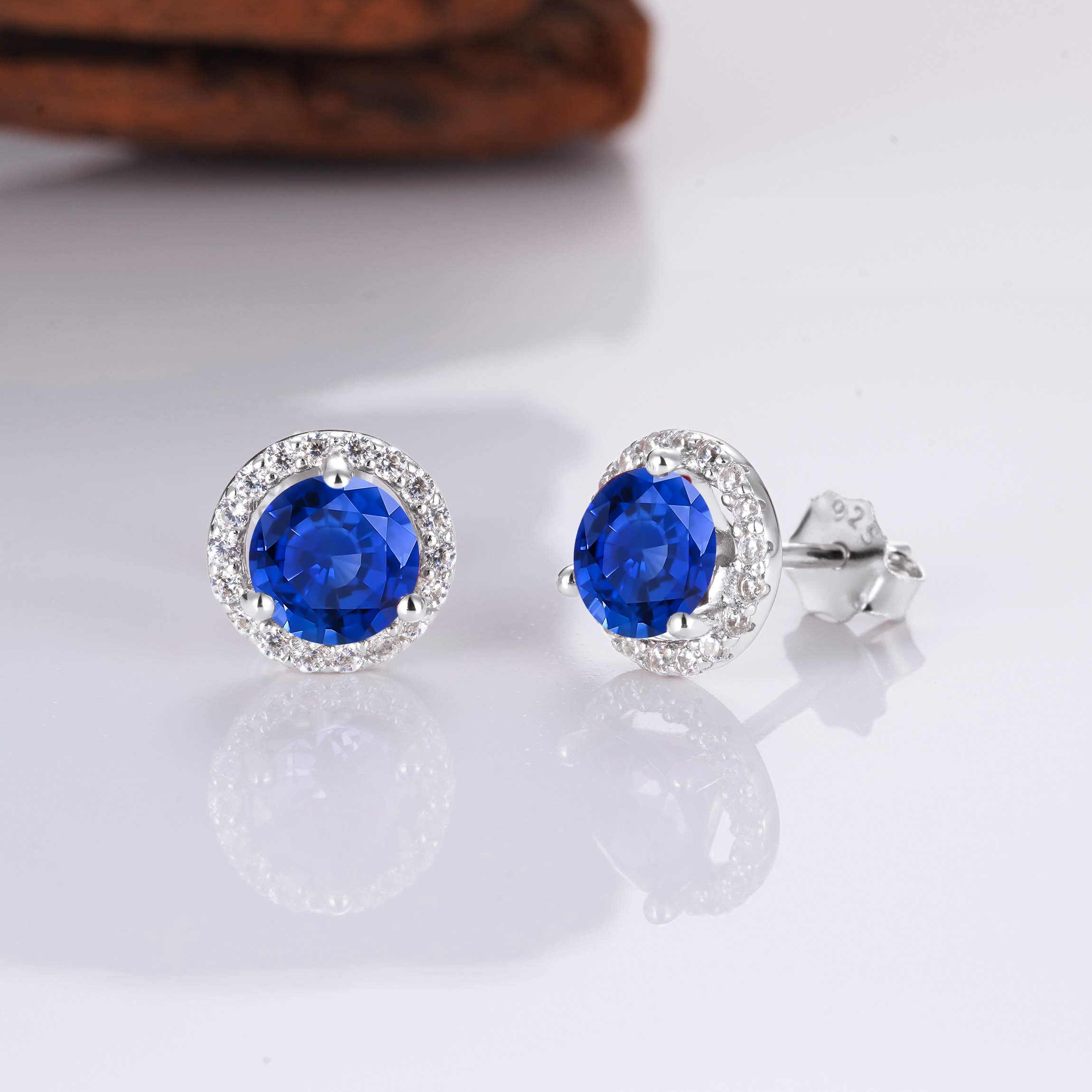 Jia Sapphire Earrings Gold