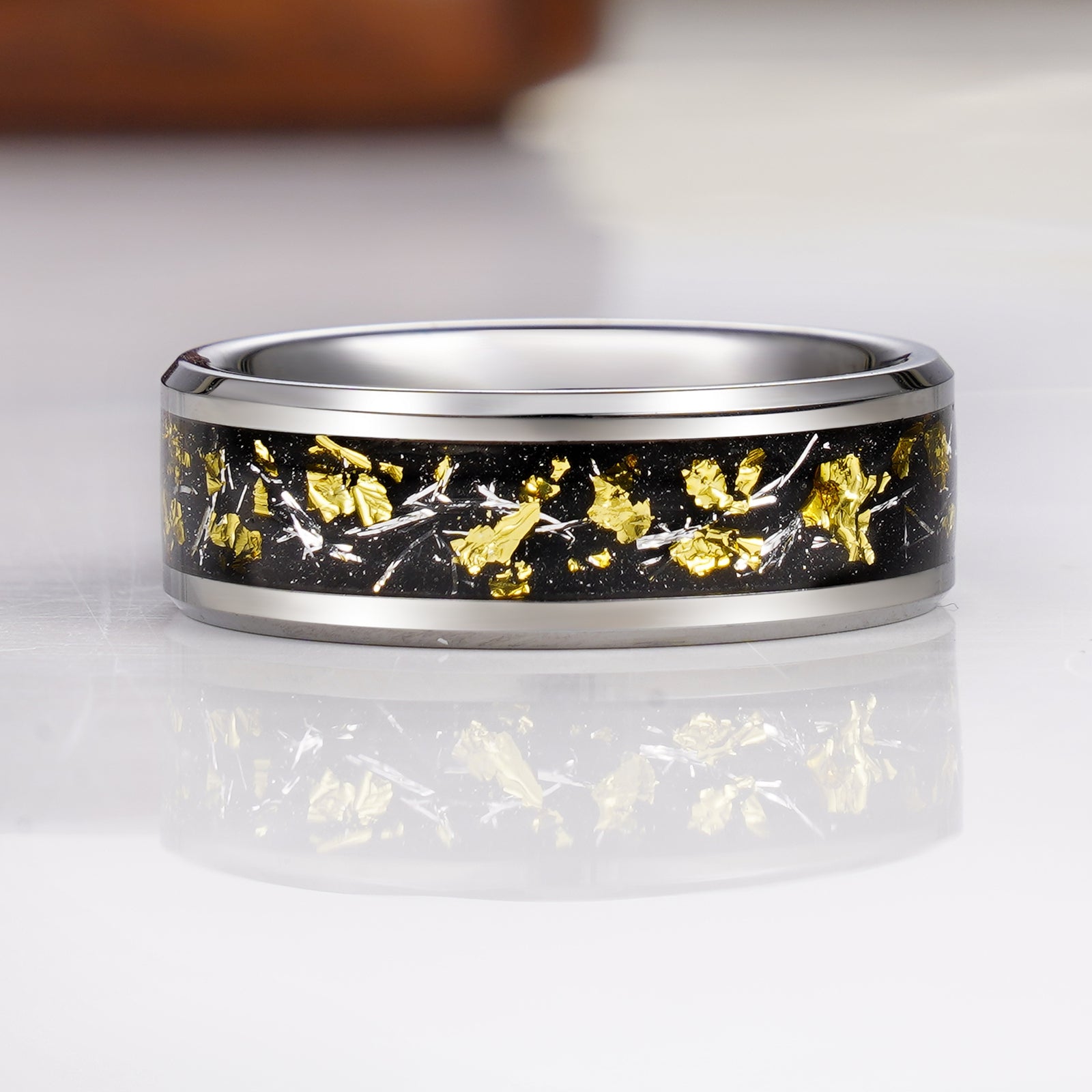 Joseph Men's Promise Ring Black and Silver