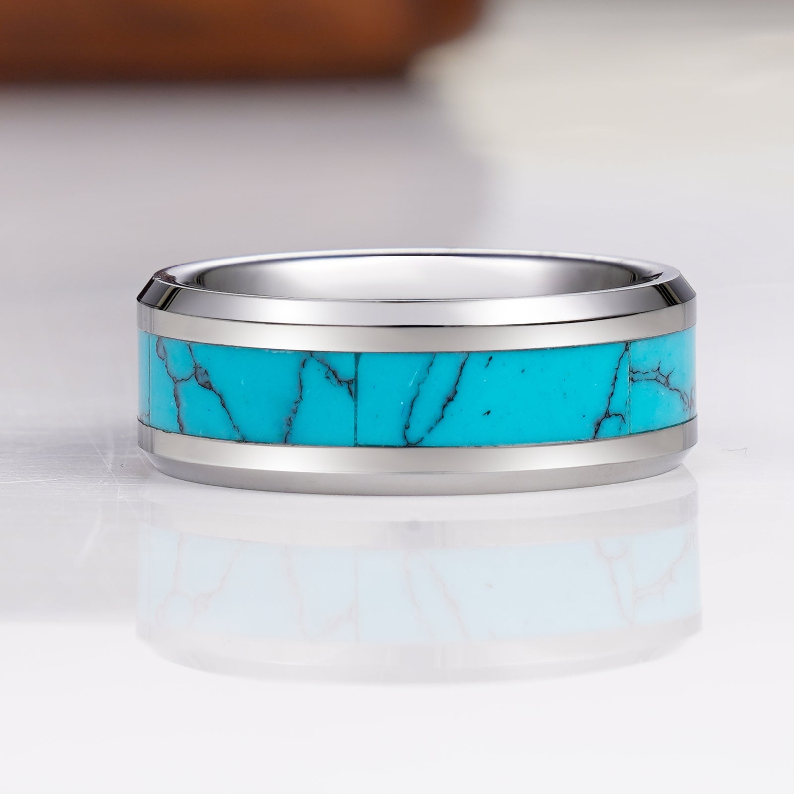 Joey Turquoise Men's Wedding Ring