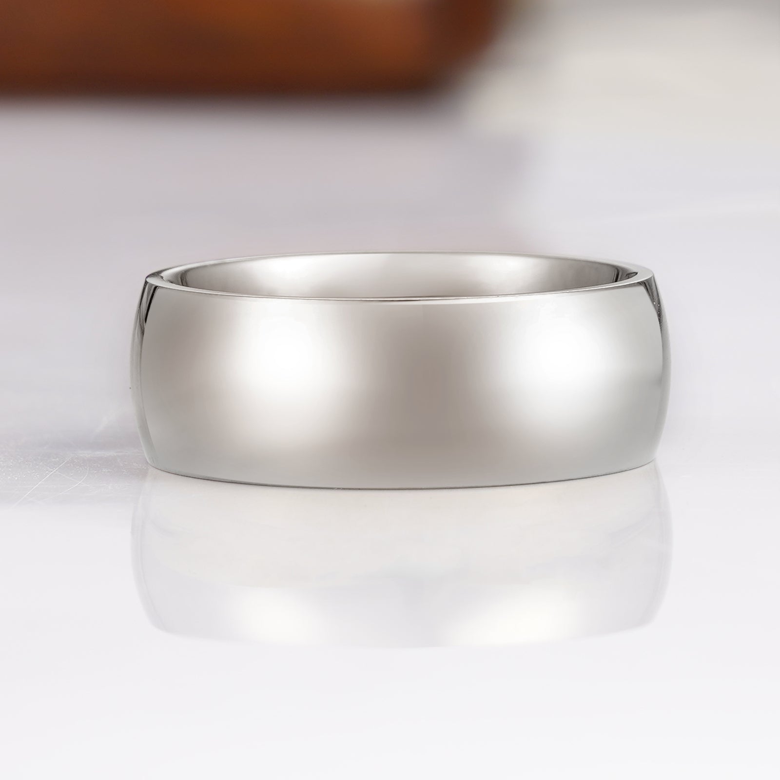 Troy 8mm Tungsten Men's Wedding Band