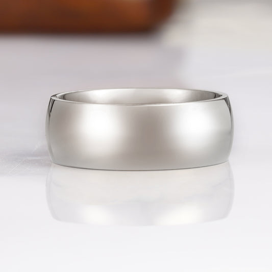 Troy 8mm Tungsten Men's Wedding Band