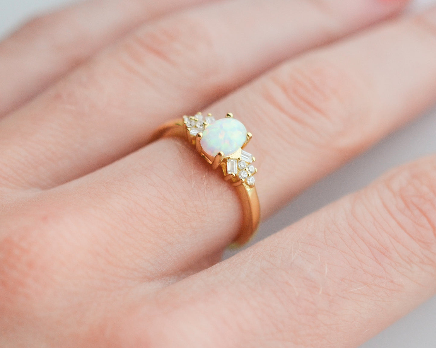 Kiv Opal Ring Gold