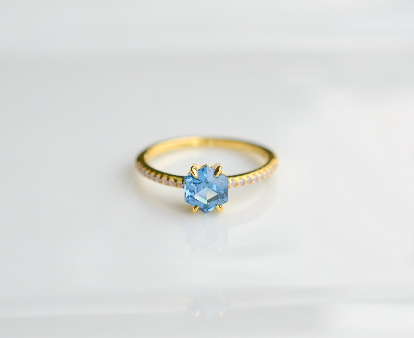 Emma Aquamarine & Opal Ring