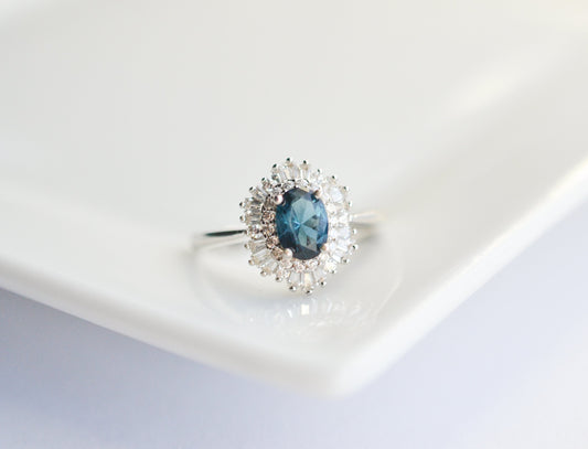 Ara London Blue Topaz Ring Gold