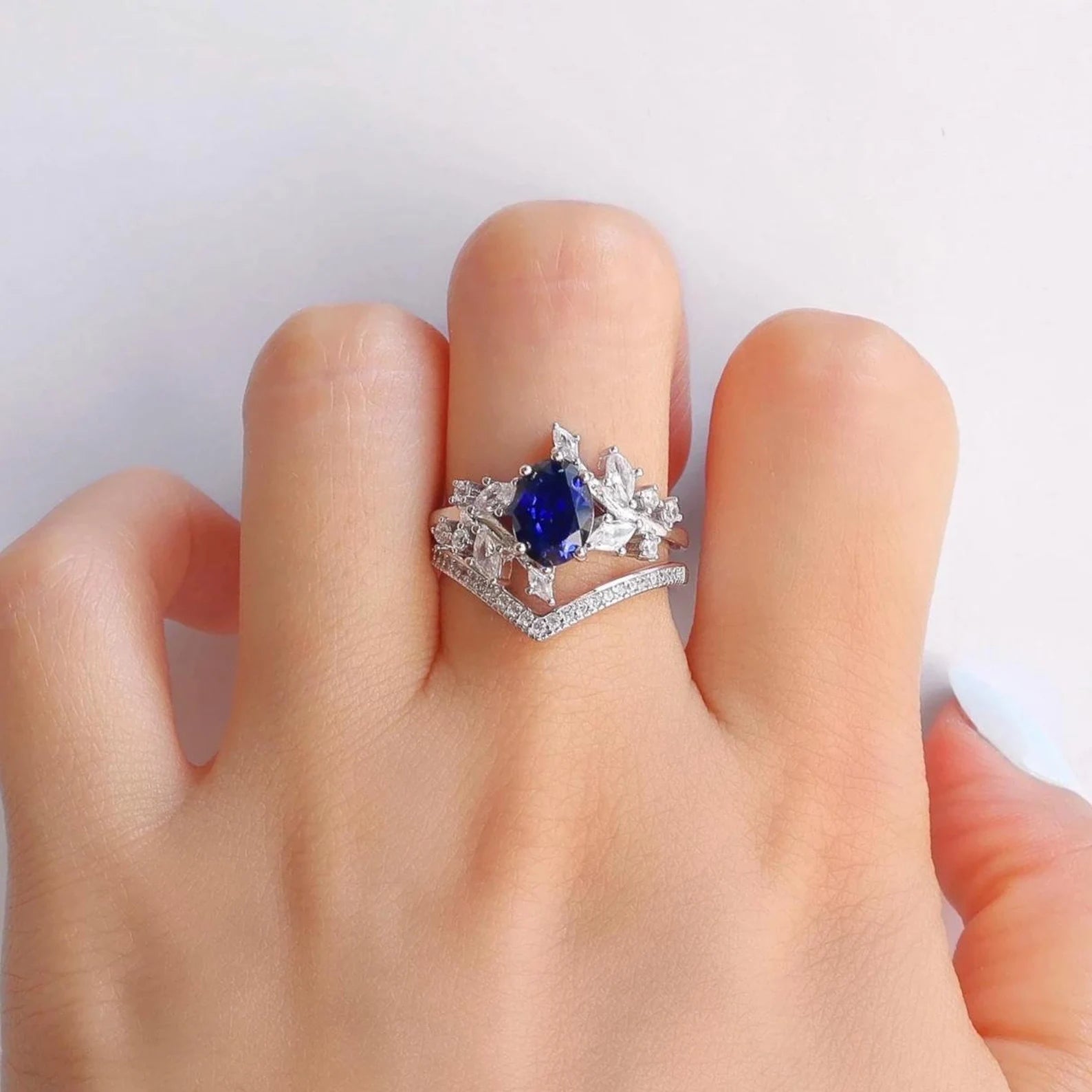 Bella Sapphire Ring Set