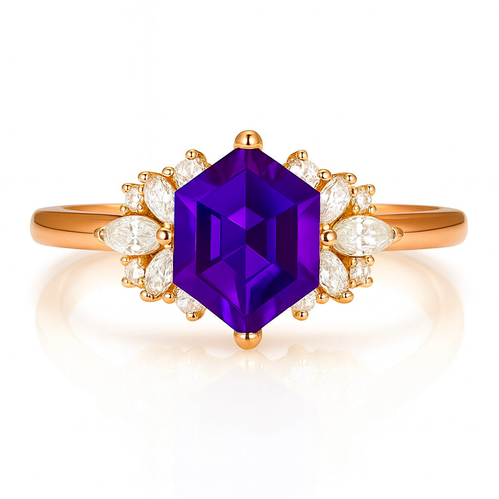 Lyre Alexandrite Ring