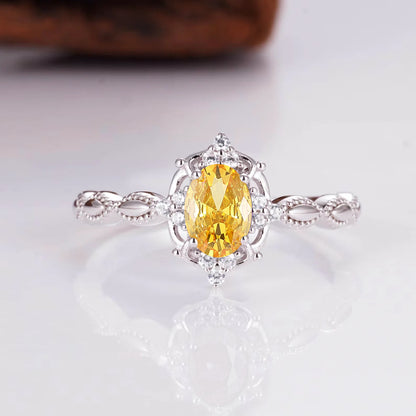 Fia Citrine Ring