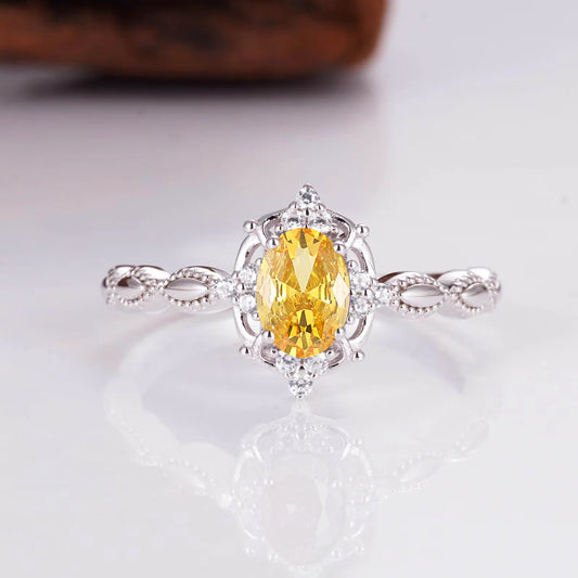 Fia Citrine Ring