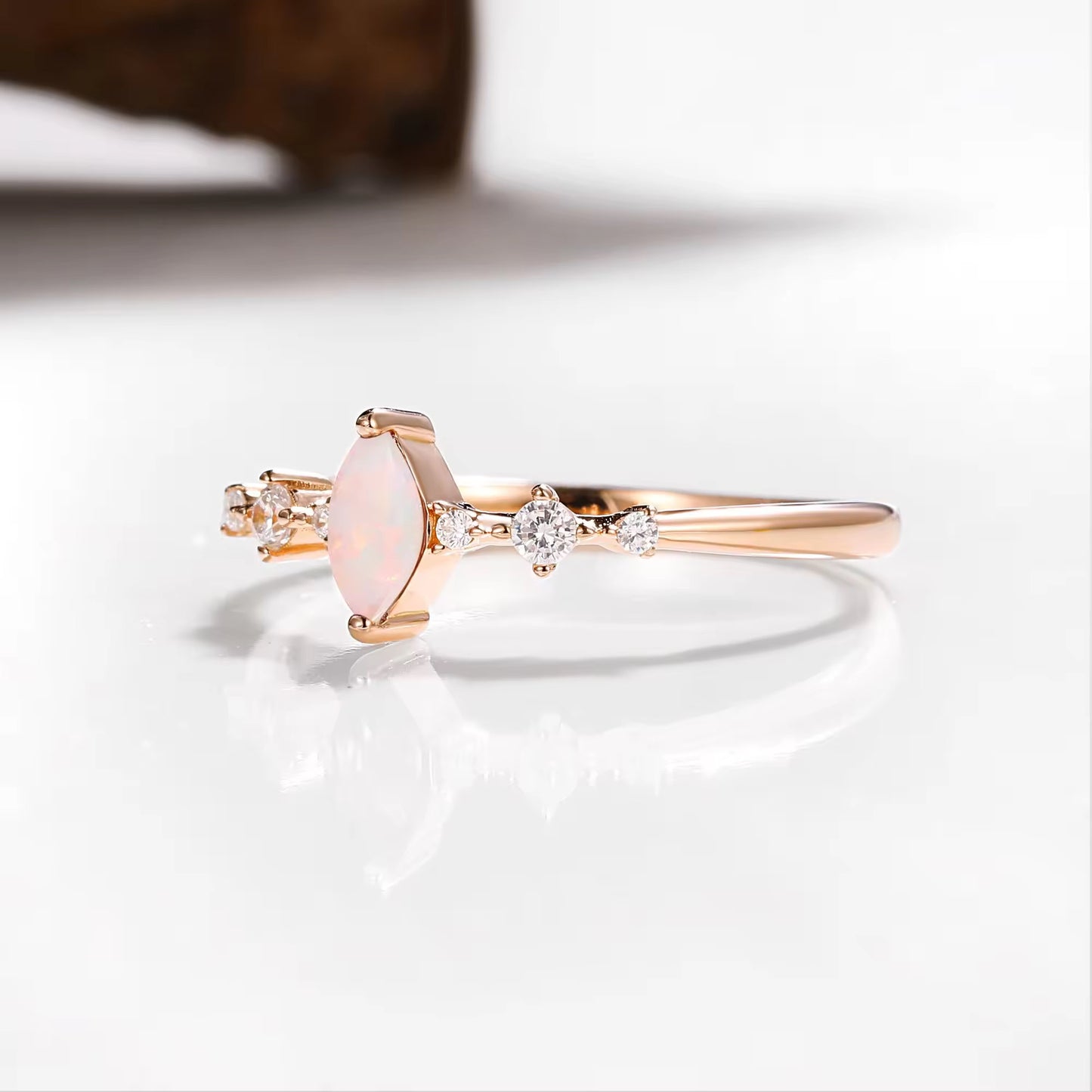 Ava Alexandrite Ring Rose Gold