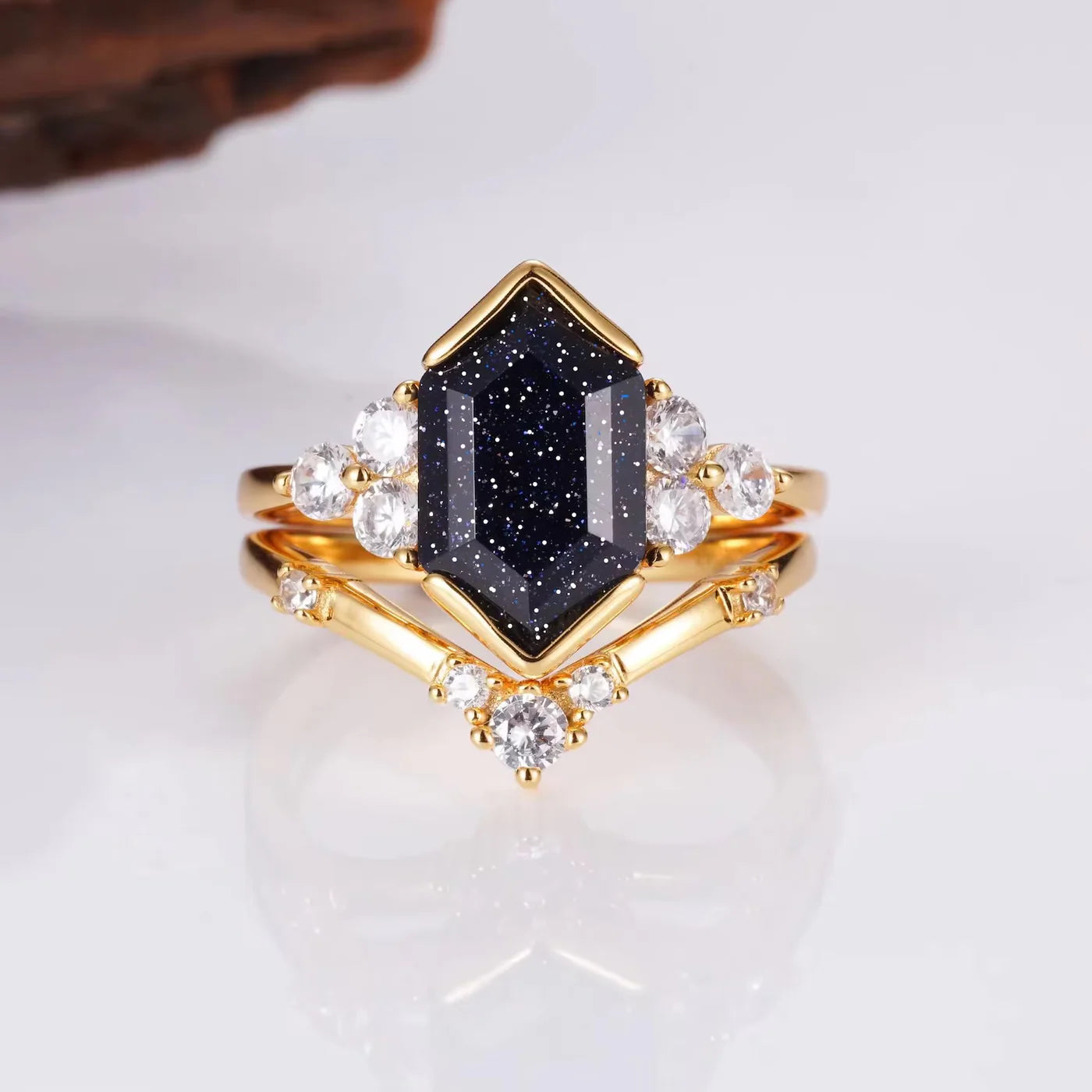 Elena Ruby Ring Set