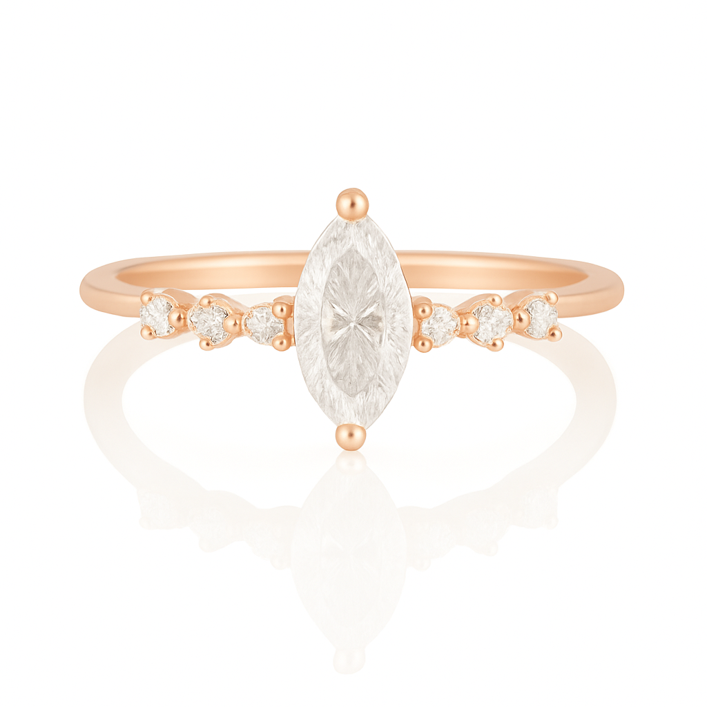Ava Alexandrite Ring Rose Gold