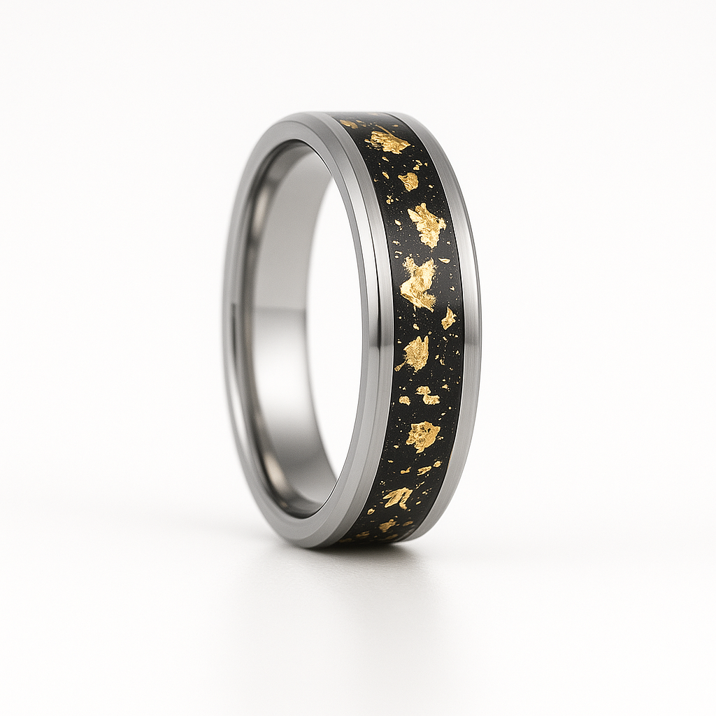Joseph Men's Promise Ring Black and Silver
