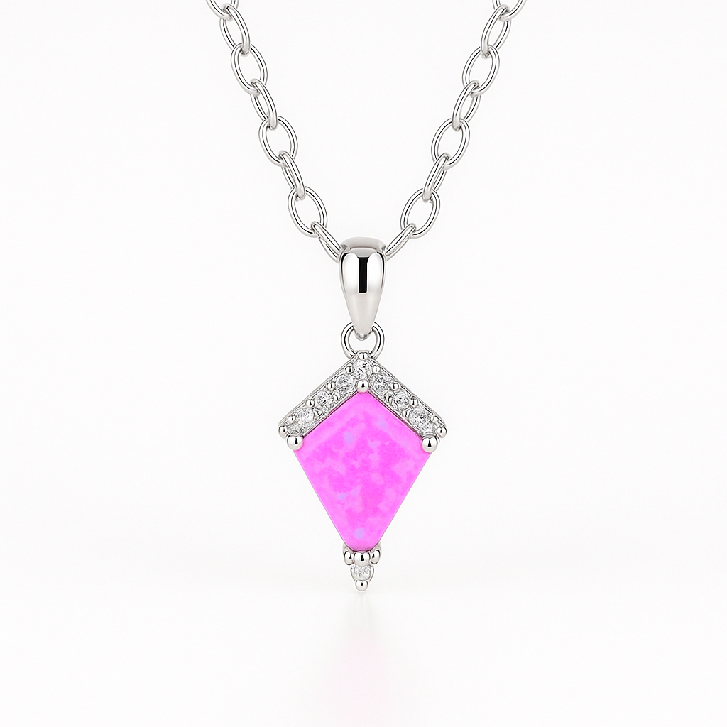 Dania Orchard Pink Opal Necklace