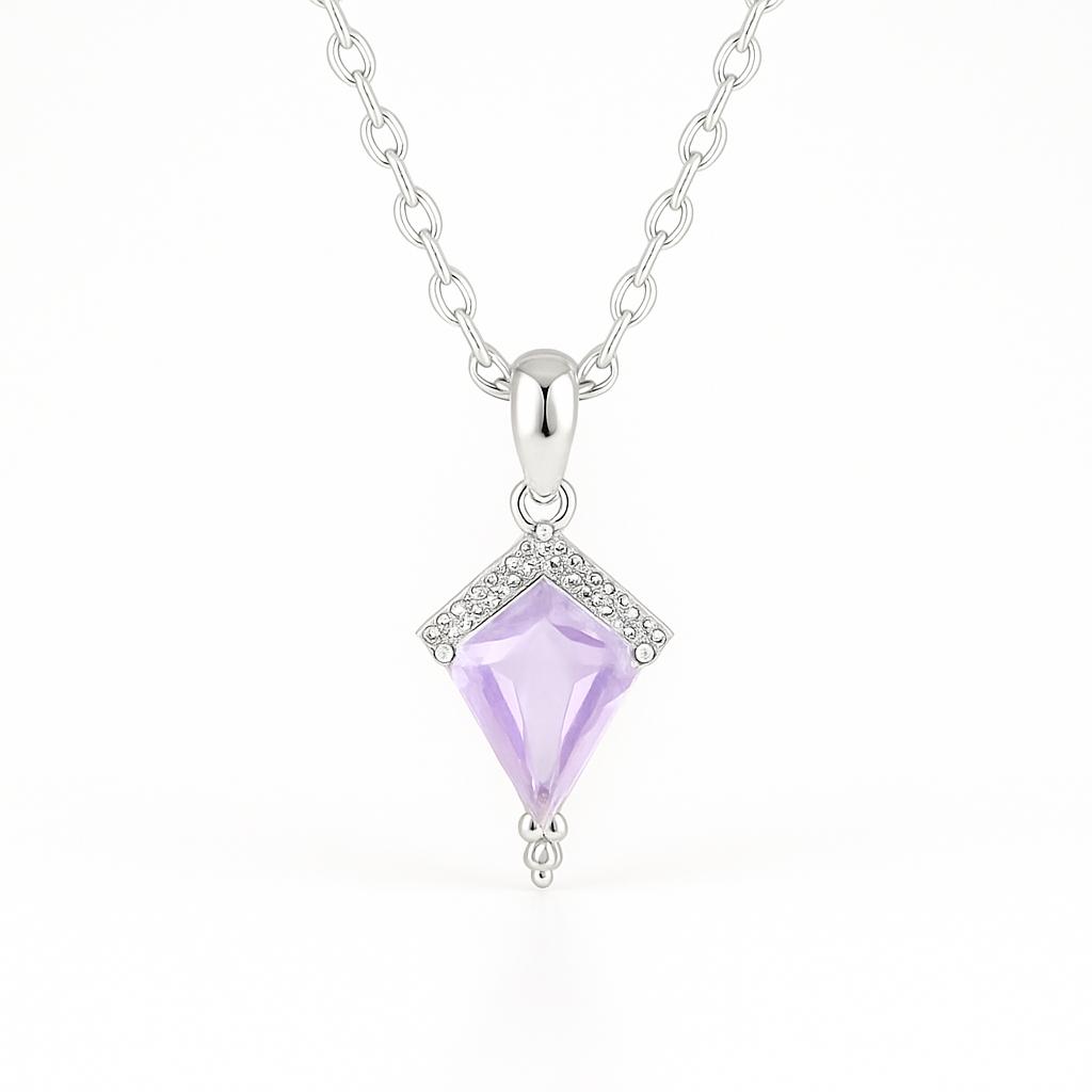 Dania Lilac Quartz Necklace