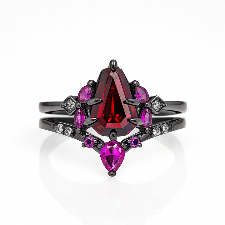 Black Gold Ring Set