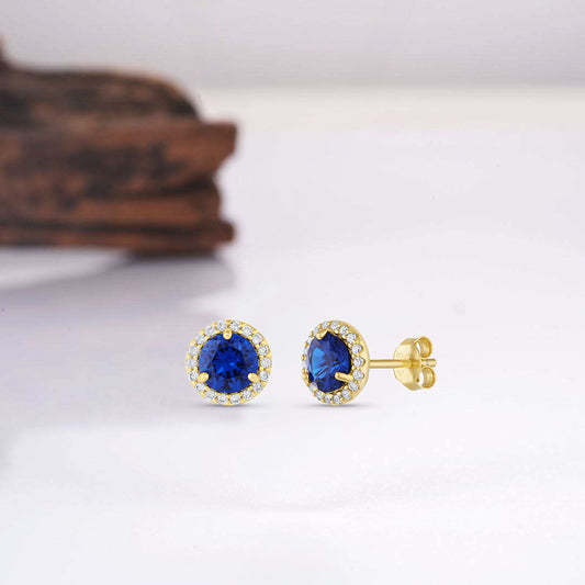 Jia Sapphire Earrings Gold