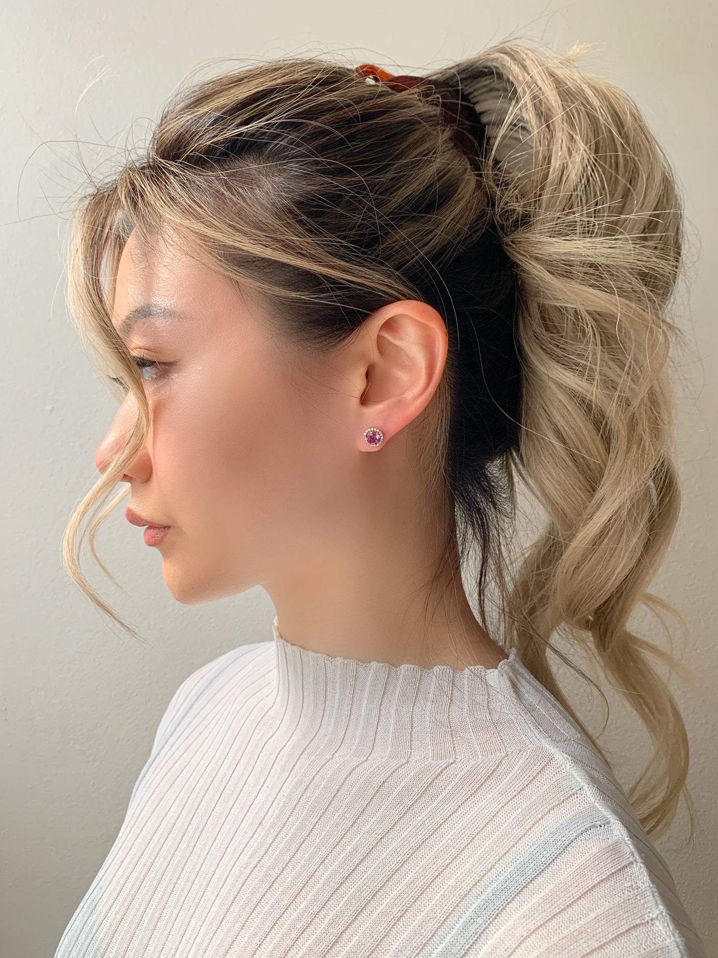 Jia Alexandrite Earrings Rose Gold