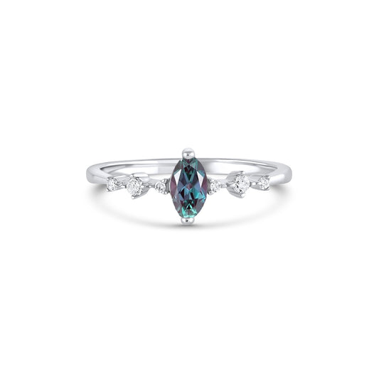 Ava Alexandrite Ring Sterling Silver