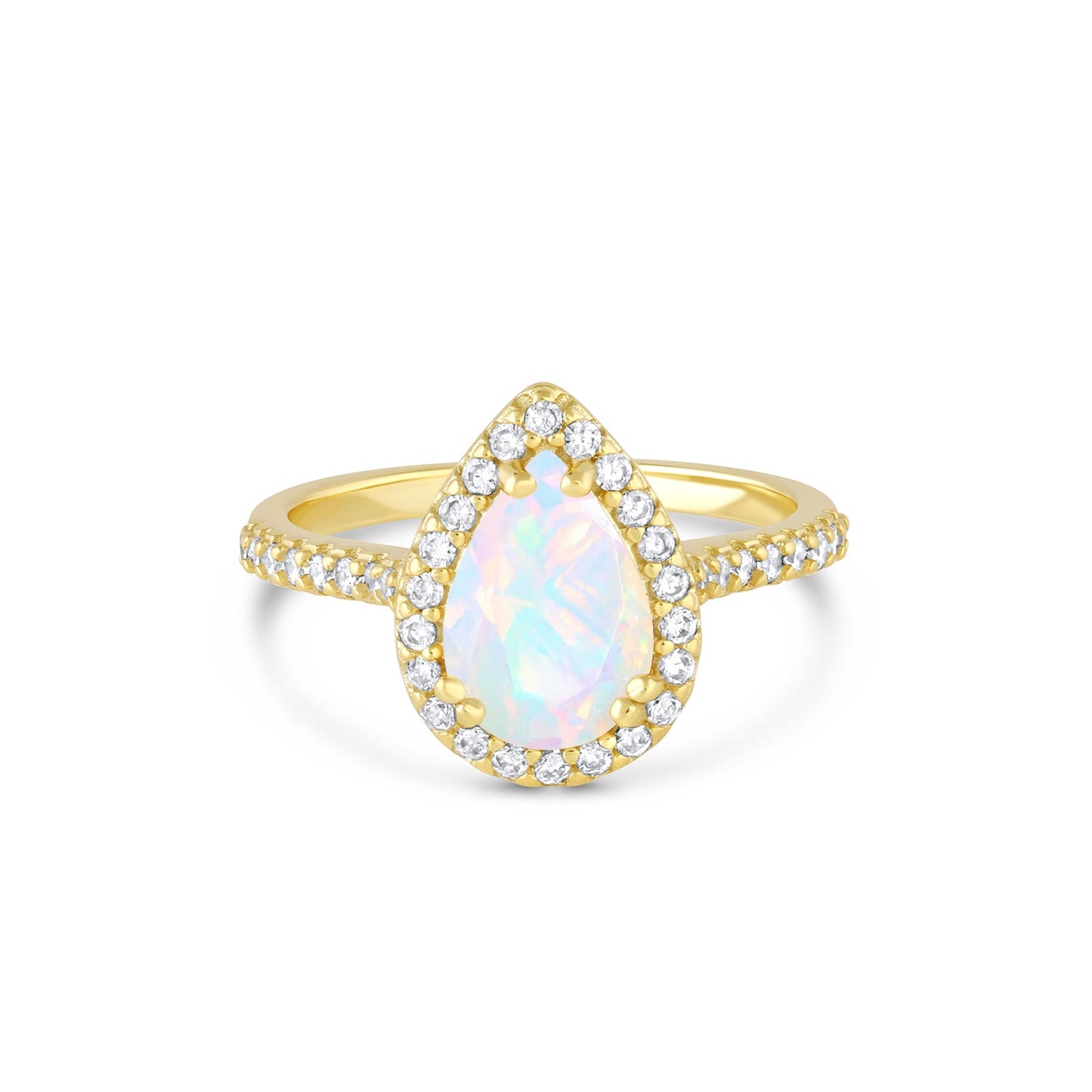 Nia Opal Ring Gold